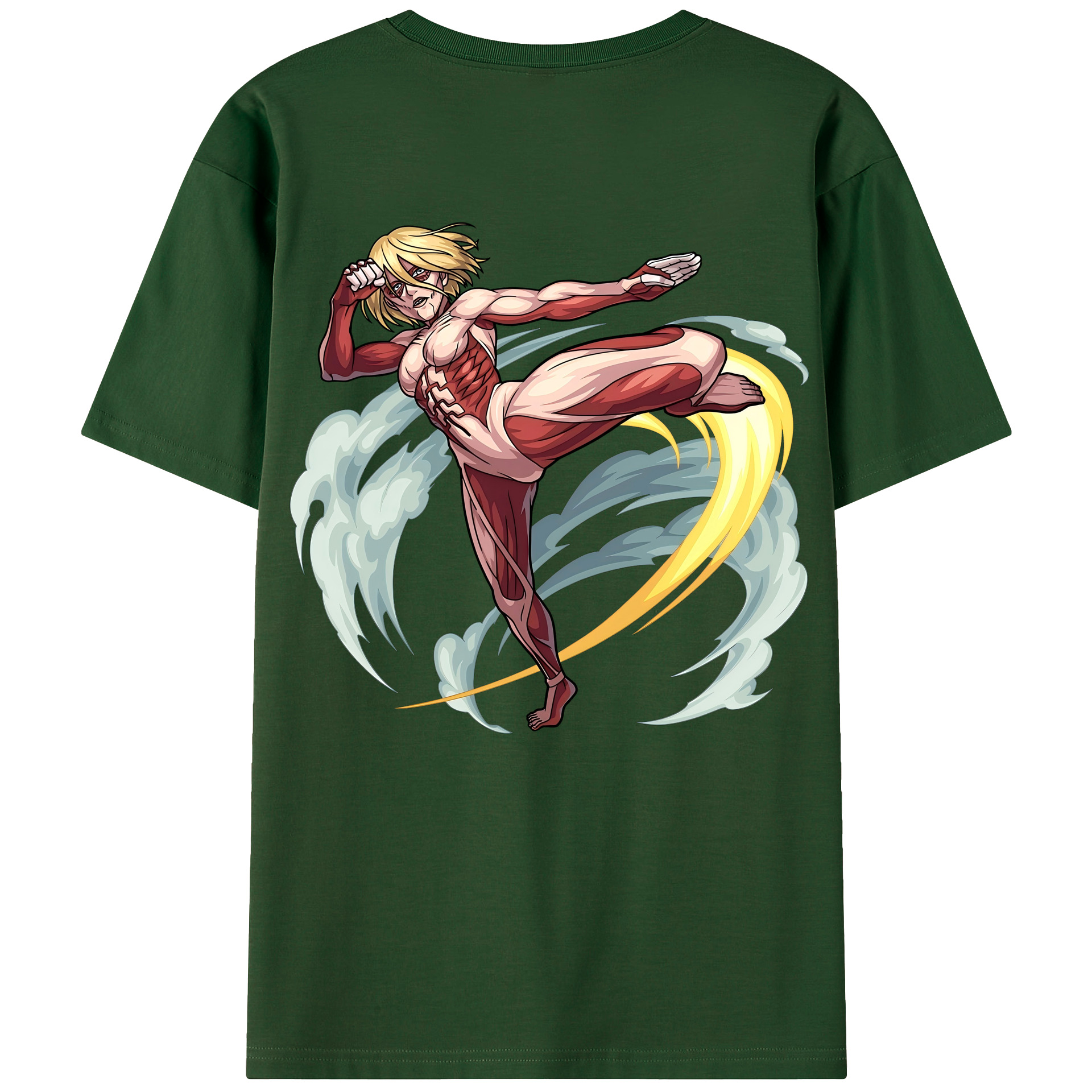 （画像用） 進撃の巨人 Attack on Titan 綿100％半袖Tシャツ（背面プリント）